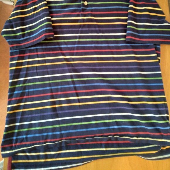 Orvis Rainbow Striped Polo Shirt - Picture 2 of 7